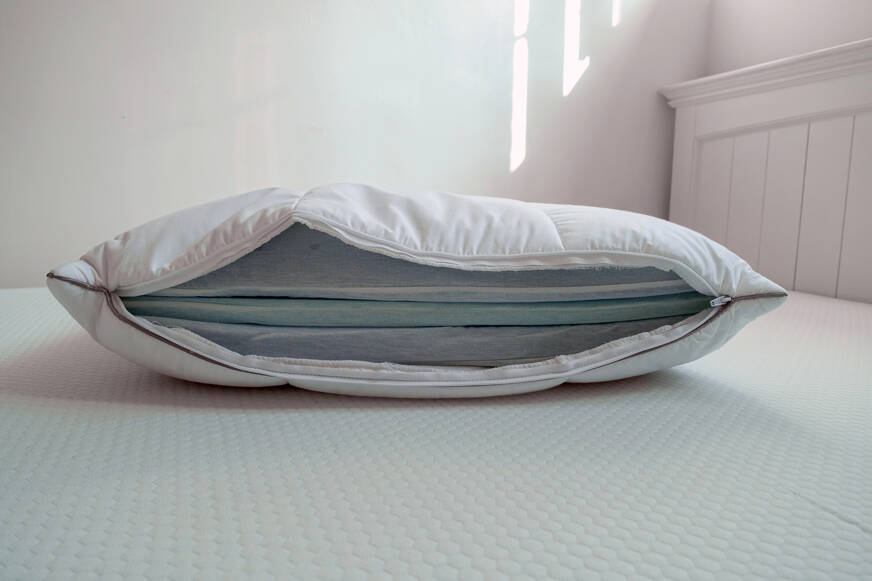 Nectar adjustable pillow with three layers